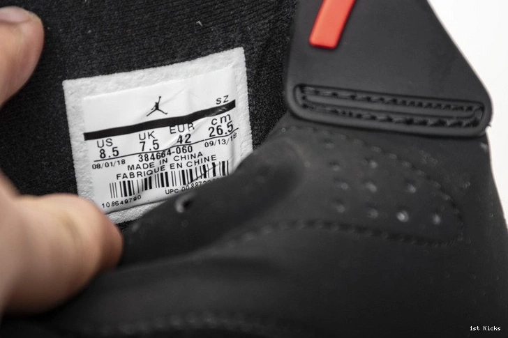 384664-060 Infrared Jordan 6 Air Retro Black 0924